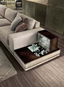 PFZION HOME Mobilier de salon confort de style américain moderne Ensemble de canapés en tissu modulaire à doublure propre Chaise gauche - Product Image 3