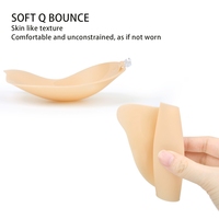 Soutien-gorge invisible en silicone sans bretelles, adhésif, réutilisable, léger, pour robes dos nu, couleur caramel miel