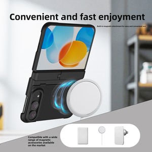 Coque magnétique pour téléphone portable Huanmin, vente en gros directe usine, compatible avec Apple iPhone Duo, étui de protection pliable, transfrontalier - Product Image 2