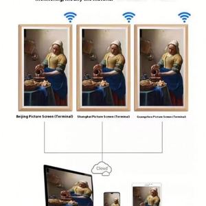 21.5 pouces NFT crypté 4K IPS Smart Picture Display WiFi Cadre photo numérique avec cadres muraux au format vidéo Cryptoart MP4 - Product Image 5