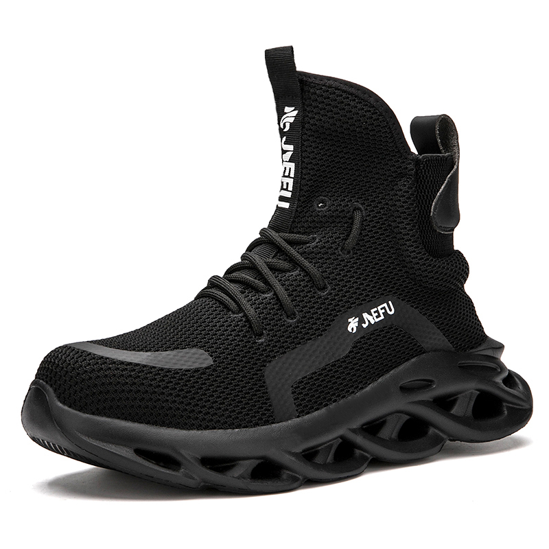 Jefu Work Safety Boots Breathable Lightweight Reliable Durable Steel Toe Dropship JIEFU Work Safety Boots Breathable Lightweight  main image 4