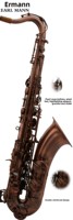 Ehrman Earl Mann Professional Brass Drop Antique Copper Tenor Saxophone with High-grade Bags
