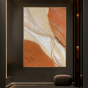 Modern basit ev arka plan duvar dekor boyaması el boyalı soyut sanat yağlıboya tuval - Product Image 6