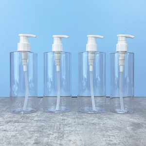 Emballage cosmétique, commande minimum, flacon de lotion corporelle avec couvercle blanc, 300 ml, 200 ml, 120 ml, 400 ml, 500 ml, flacon en plastique PET transparent - Product Image 4