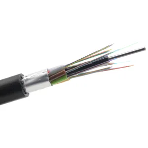 Muestra gratis más alta densidad de fibra cinta metálica blindada GYDTA 24 48 96 144 288 Core Cable de cinta de fibra óptica