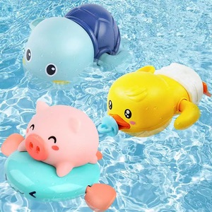Simpática Tortuga Nadadora Juguetes de Baño Flotantes Juguetes de Bañera para Bebé Niño Pequeño Juguetes de Agua de Piscina - Product Image 1