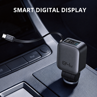 Grosir Charger Mobil Retractable 84W 4 in 1 USB C Adaptor Pemantik Rokok PD 45W PPS untuk Apple dan Android CE RoHS FCC