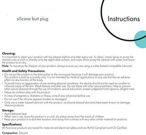 YPM Adulto Sexo Toy Cor Preta 4,5 polegadas Silicone Anal <span class=keywords><strong>Butt</strong></span> <span class=keywords><strong>Plug</strong></span> - Product Image 6