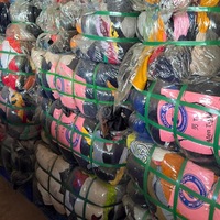 Bales Pakaian Bekas Pilihan, Jeans Wanita Second Mix Pinggang Tinggi dan Rendah, Celana Pendek Denim Wanita Grade B, Warna Krem