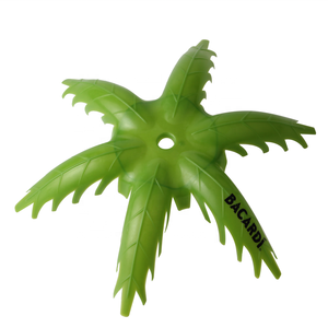 Koi Plastic Palm Tree Slush Yard Glass 15 OZ Yard Sipper Cup with Lid and Straw Made In Vietnam - Product Image 2