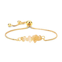 Nouveau bracelet en chaîne vénitienne en fer pour femmes d'Amazon avec pierre naturelle, design minimaliste pour le bureau/la carrière