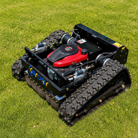 Tondeuse robot télécommandée à essence industrielle 4 temps 196cc de haute qualité pour usage domestique, agricole et de jardin