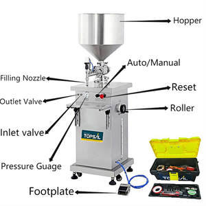 Semi-Automatic China Chemical Food Perfume Milk Juice <strong>Plastic</strong> <strong>Wood</strong> Packaging High-Accuracy Pneumatic Vacuum Overflow <strong>Filler</strong> - Product Image 5