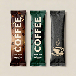 Sacchetti Personalizzati con Logo <span class=keywords><strong>per</strong></span> Tè, Proteine in Polvere e Caffè Istantaneo, Confezioni in Plastica a Tre Lati - Product Image 5