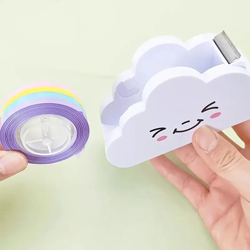 1 Набор машинок для резки канцелярских товаров, с машинкой для чистки ленты, для хранения офисных принадлежностей