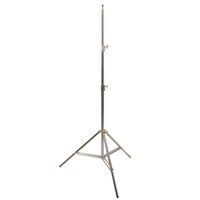 Support d'éclairage pour diffusion en direct en acier inoxydable de 2,1 m avec vis de 1/4 de pouce pour studio photo, vidéo, boîte à lumière, réflecteur, appareil photo