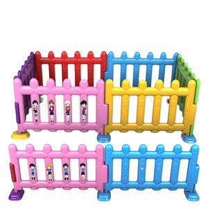 In the Trend High Quality Safety <b>Plastic</b> <b>Fence</b> for 4 Kids Soft Play Area with Gate Toddler Party Zone - Product Image 1