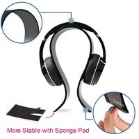 Support d'affichage de casque en acrylique transparent organisateurs électroniques de bureau de comptoir support de présentoir de casque de comptoir
