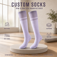 Chaussettes de sport respirantes et confortables à compression antidérapante pour femmes, conçues sur mesure, pour le yoga, la gym, la course à pied, le pilates et la remise en forme