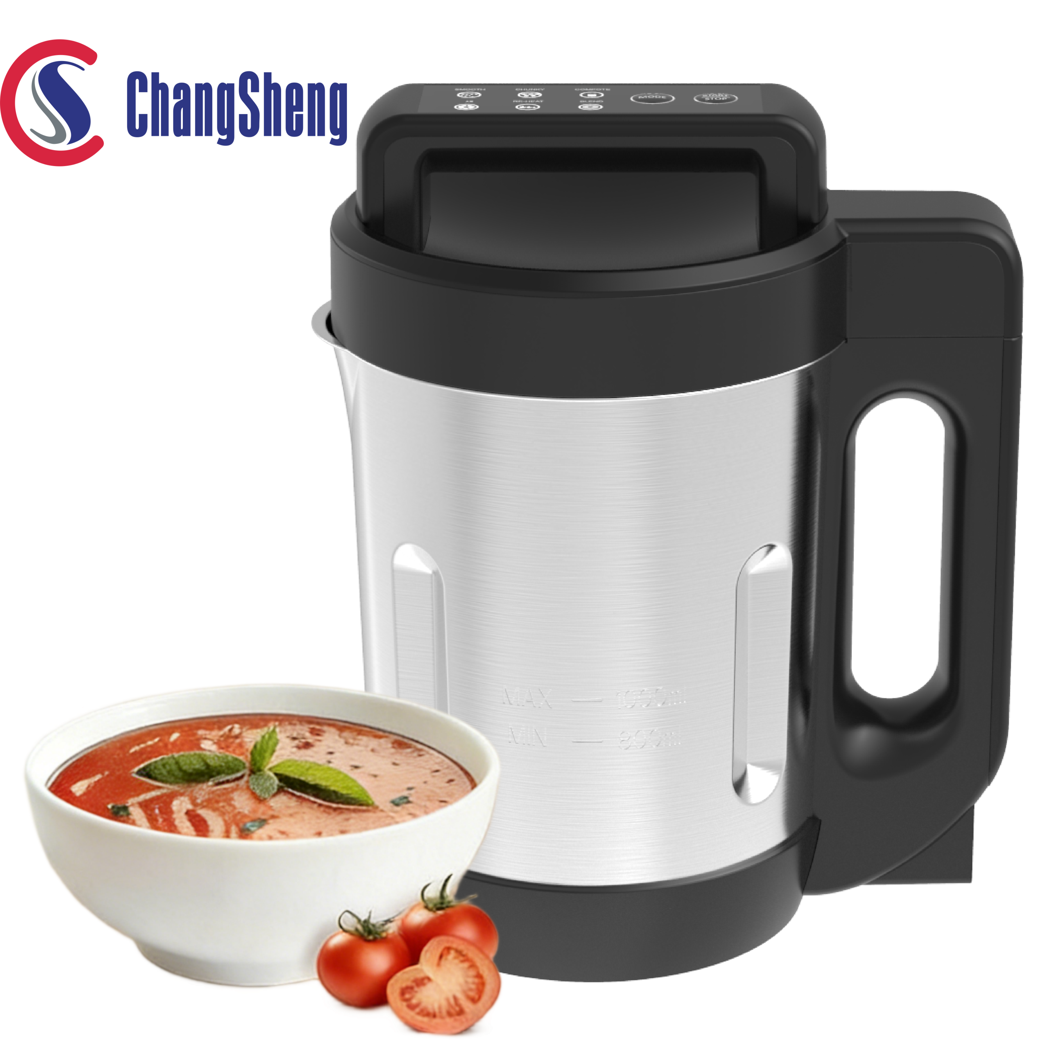 OEM/ODM Soup Maker with Memory Function| LED Control Panel Intelligent Food Processor with Preset Functions SMOOTH/CHUNKY/JUICE