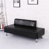 Canapé-banc pliable moderne et minimaliste en cuir PU pour salon de coiffure, pour le confort des clients