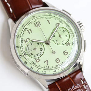 Montre mécanique automatique avec boîtier en acier inoxydable ultra-fin, bracelet en cuir, cadran en cristal saphir, résistante à l'eau 5 BAR - Product Image 3