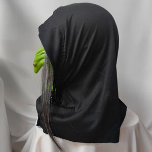 Máscara de Bruja Verde, Material de Emulsión, Divertido Accesorio de Disfraz para Halloween, Máscara de Fiesta DIY - Product Image 4