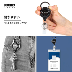 Fly Fishing Zinger rút lại cáp có thể thu vào huy hiệu Reel chủ nhanh chóng phát hành mùa xuân Clip Rg1 có thể thu vào Keychain Công cụ câu cá - Product Image 3