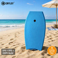 Bodyboard léger pour adultes et enfants, planche de surf à queue de croissant, planche de sport nautique pour la plage, la piscine et la mer
