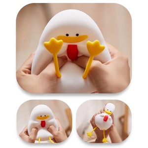 Veilleuse canard LED en silicone Mini lampe canard rechargeable Atmosphère de bureau <span class=keywords><strong>créative</strong></span> pour chambre à coucher Vacances Cadeau de vacances - Product Image 5
