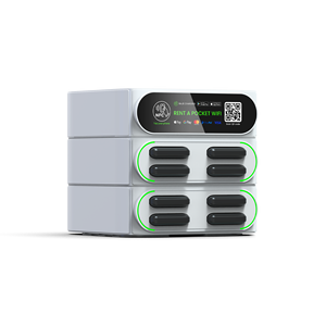 Chức năng 8 khe cắm <span class=keywords><strong>Stack</strong></span> 6000mAh 4 gam/Wifi sạc nhanh Powerbank Máy bán hàng tự động POS Mifi Trạm điện điện thoại di động chia sẻ trạm - Product Image 5