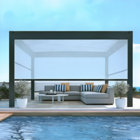 Proyecto de suministro de persianas para exteriores, sistema de sombra enrollable resistente al viento motorizado para ventanas de edificios de gran altura