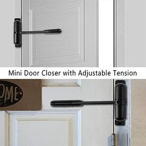 Chiusura della porta bianca automatica di Design moderno con molla di sicurezza facile installazione per la conversione della porta a battente a chiusura automatica - Product Image 5