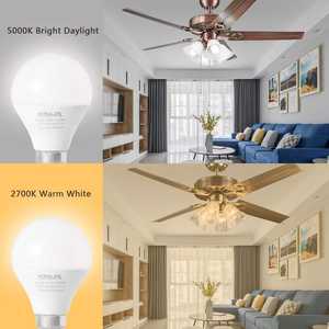 Petite ampoule LED A15 E12 6 watts, lumière de ventilateur LED non dimmable, lumière du jour 5000K, ampoule d'appareil avec équivalent 60W, alimentation CA - Product Image 4