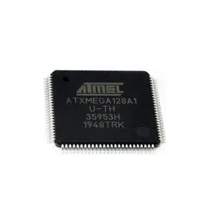 Ic mcu flash 100 ATXMEGA128A1-AU de 8/16b 128mb, transistor npn e gestão de energia ic resistente
