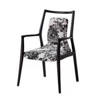 Chaise de salle à manger nordique, nouveau style chinois, avec accoudoirs, durable, pour la maison, chaise de maître pour salon de thé