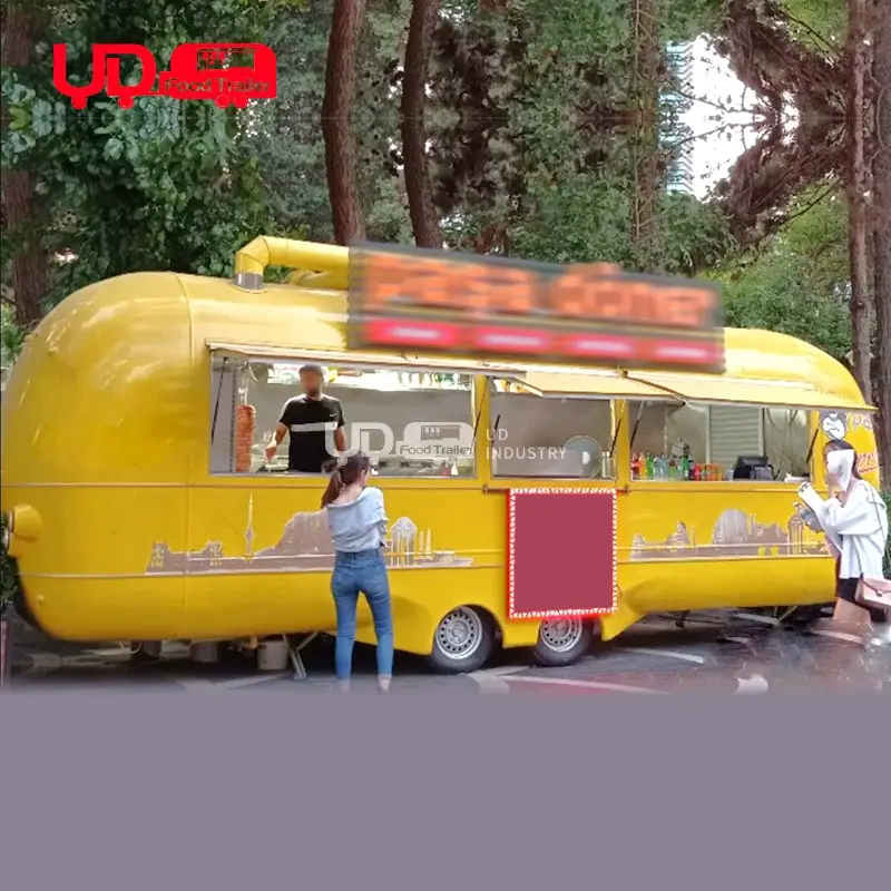 UrDream Best Selling Outdoor Airstream Camper Concession Food Trailer Mobile Fast Food Trailer