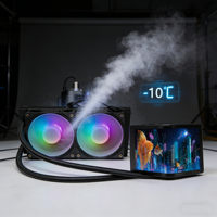 Sistema de Refrigeración Líquida AIO de 360 mm, 300 Watts TDP, Radiador de Alta Eficiencia, Bomba de Rodamiento Líquido, LED ARGB, Cobre y Aluminio, para PC Gaming