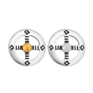 Collar de Acero Inoxidable con Cruz, Accesorio con Disco en Forma de Cruz y Cadena de Acero de Titanio con Gancho de Águila, Cadena Tai-go - Product Image 5