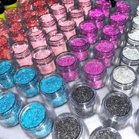 Poudre de diamant cristalline super brillante pour nail art, paillettes à fort effet de brillance pour ongles à presser, décorations scintillantes en résine en vrac