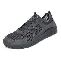 Chaussures de sport décontractées basses pour hommes, personnalisées, en gros, à marque privée, à lacets, en maille et daim, respirantes et légères, EU