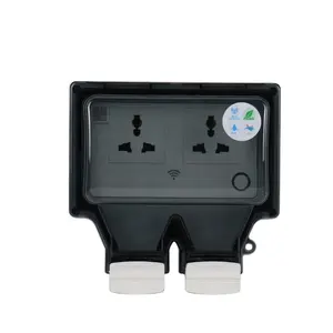 Tuya Home Wifi Smart Electrical Plug with Socket IP66 waterproof socket