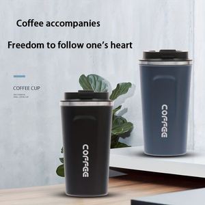 Mug de voyage isotherme en acier inoxydable 380 ml (13 oz) avec logo personnalisé, anti-fuite, réutilisable, couvercle rabattable, maintien thermique 6-12 heures - Product Image 3