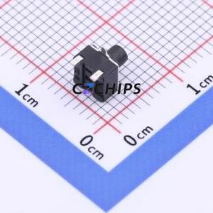 GT-TC072B-H055-L1 Tactile Switch SMD-3P,4.5x4.5mm Switch Single Pole Single Throw Round Button 2.5N Horizontal Mount - Product Image 2