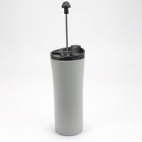 Tasse à café isotherme en acier inoxydable 500 ml à double paroi sous vide, cafetière portable tout-en-un sans BPA
