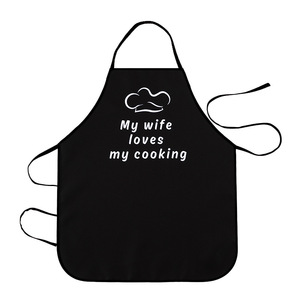 Delantales de poliéster impermeables para parejas de cocina Queen Chef King para asar a la parrilla para mujeres y hombres - Product Image 1
