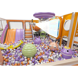 Équipement de jeu intérieur moderne de conception commerciale personnalisé en usine avec grimpeur et toboggan - Product Image 1