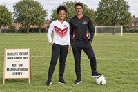 Maillot de football à manches longues pour hommes en tissu durable avec col en V pour les projets de collectes de fonds d'équipes, commandes d'équipes disponibles
