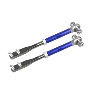 Pièces automobiles en aluminium AUSO Système de suspension Kit de tige de bras transversal Bras de tension d'oreiller avant + tige de traction + tiges de traction inférieures arrière - Product Image 5