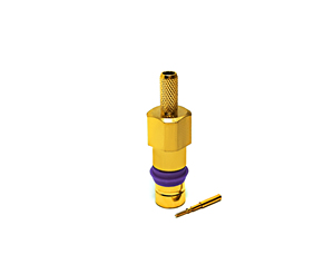 Connecteur RF <span class=keywords><strong>BT43</strong></span> type broche mâle à sertir droit pour prise de câble coaxial BT3002 - Product Image 1